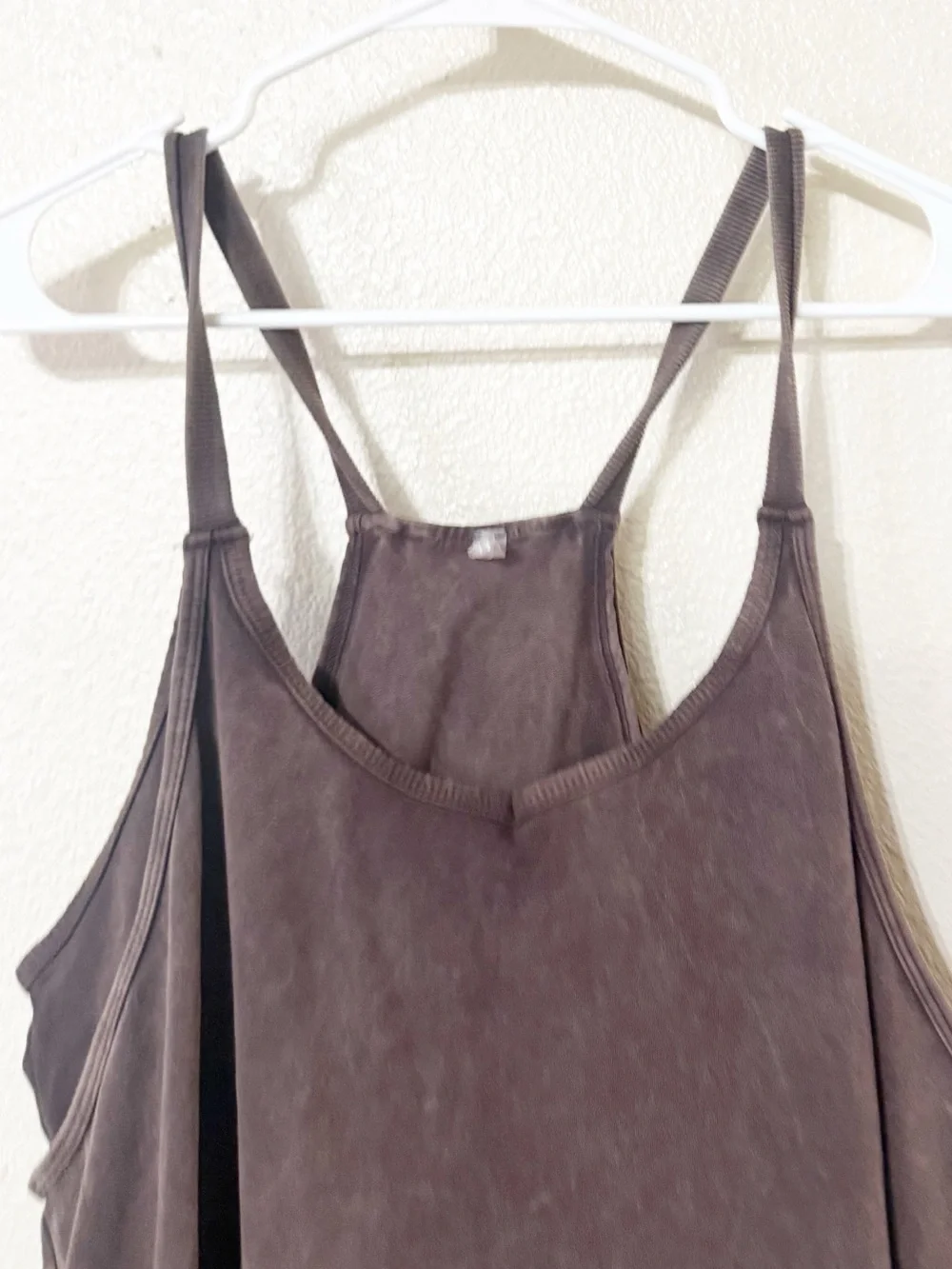 Free People x FP Movement Hot Shot Mini Romper Dress in Chocolate size large